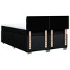 vidaXL Sommier &agrave; lattes de lit avec matelas Noir 140x200 cm Tissu