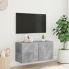 vidaXL Meuble TV mural gris b&eacute;ton 80x30x41 cm