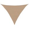 vidaXL Voile d'ombrage 160 g/m&sup2; Taupe 2,5x2,5x3,5 m PEHD