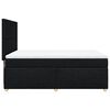 vidaXL Sommier &agrave; lattes de lit avec matelas Noir 160x200 cm Tissu