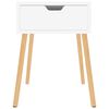 vidaXL Table de chevet Blanc 40x40x56 cm Bois d'ing&eacute;nierie
