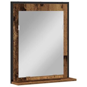 vidaXL Miroir Bois ancien 50 x 12 x 60 cm Verre et Bois Ing&eacute;nierie