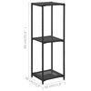 vidaXL &Eacute;tag&egrave;re de rangement Noir 30x30x90 cm R&eacute;sine tress&eacute;e