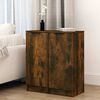 vidaXL Buffets 2 pcs Ch&ecirc;ne fum&eacute; 30x30x70 cm Bois d'ing&eacute;nierie