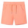 Short pour enfants avec cordon de serrage orange n&eacute;on 104