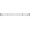 vidaXL Cl&ocirc;ture en treillis m&eacute;tallique et ancrage anthracite 0,8x10 m