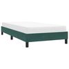 vidaXL Cadre de lit sans matelas vert fonc&eacute; 100x210 cm velours