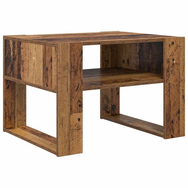 vidaXL Table basse Bois ancien 66 x 53 x 45 cm Bois d'ing&eacute;nierie