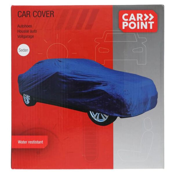 Carpoint Housse de voiture Polyester XL 490x178x122 cm Bleu