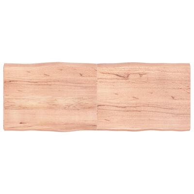 vidaXL Dessus de table bois massif traité bordure assortie