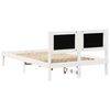 vidaXL Cadre de lit Gris clair 120 x 190 cm Pin massif