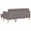 vidaXL Ensemble de Canapés avec coussin 2 pcs Taupe Polyester