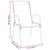 vidaXL Ensemble de salle &agrave; manger pour jardin 3 pcs Noir