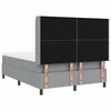 vidaXL Lit &agrave; ressorts avec matelas Gris clair 140 x 200 cm tissu