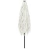 vidaXL Parasol de jardin avec m&acirc;t en acier blanc 300x200x250 cm
