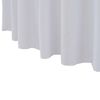 vidaXL Nappes &eacute;lastiques de table avec jupon 2 pcs 120x74 cm Blanc