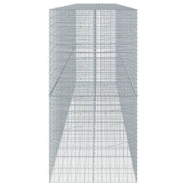 vidaXL Panier gabion avec couvercle 750x100x200 cm fer galvanis&eacute;