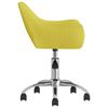 vidaXL Chaise pivotante de salle &agrave; manger Vert Tissu