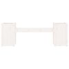 vidaXL Banc avec jardini&egrave;res blanc 180x36x63 cm bois massif de pin