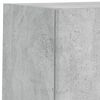 vidaXL Unit&eacute;s murales TV avec LED 6 pcs gris b&eacute;ton bois d'ing&eacute;nierie