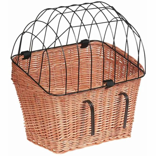 FLAMINGO Panier de transport de v&eacute;lo pour chiens Osier 45x38x47 cm