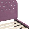 vidaXL Cadre de lit pour enfants avec t&ecirc;te de lit Pourpre 80 x 160 cm