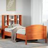 vidaXL Lit biblioth&egrave;que sans matelas cire marron 100x200 cm pin massif