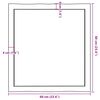 vidaXL Dessus de table bois massif trait&eacute; bordure assortie