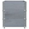 vidaXL Colliers de palette 3 pcs gris 100x50 cm bois de pin solide