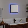 vidaXL Miroir de salle de bain LED Bois ancien 40 x 8,5 x 37 cm