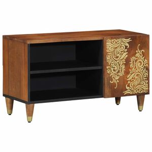 vidaXL Meuble TV Marron miel 80 x 33 x 46 cm Bois de mangue massif