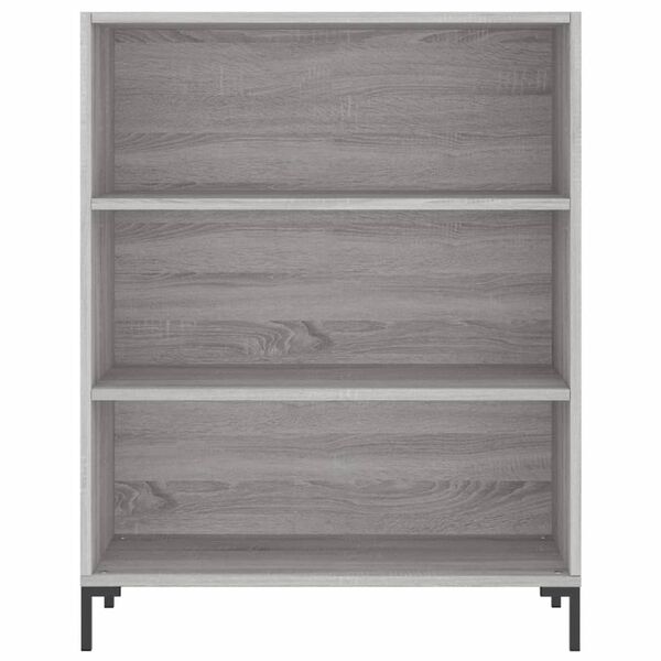 vidaXL Biblioth&egrave;que sonoma gris 69,5x32,5x90 cm bois d'ing&eacute;nierie