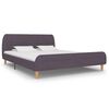 vidaXL Cadre de lit sans matelas taupe tissu 150x200 cm