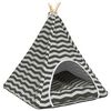 vidaXL Teepee pour animaux de compagnie avec coussin 60 x 60 x 70 cm