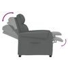 vidaXL Fauteuil inclinable Gris fonc&eacute; Tissu