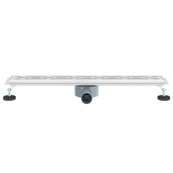 vidaXL Drain de douche avec couvercle en verre et siphon &agrave; 360&deg; 70 cm