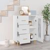 vidaXL Buffet blanc 69,5x34x90 cm bois d'ingénierie