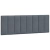 vidaXL Cadre de lit sans matelas Hanko gris fonc&eacute; 120x200 cm velours