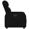 vidaXL Fauteuil inclinable Noir Tissu
