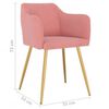 vidaXL Chaises &agrave; manger lot de 6 rose velours