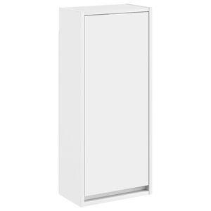 vidaXL Meuble de lavabo mural Blanc 35 x 20 x 81 cm Bois d'ing&eacute;nierie