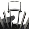 vidaXL Ventilateur de po&ecirc;le aliment&eacute; par chaleur 2 pales Noir