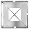 vidaXL Piquets au sol 12 pcs Argent&eacute; 9x9x75 cm Acier galvanis&eacute;