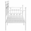 vidaXL Cadre de lit de jour Blanc 80 x 200 cm Acier