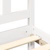 vidaXL Cadre de lit sans matelas blanc 120x200 cm bois de pin massif
