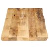 vidaXL Dessus de table bord vivant 100x40x2,5 cm bois de manguier brut