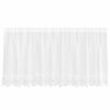 vidaXL Rideau en Dentelle avec des rideaux Blanc 80 x 300 cm Polyester