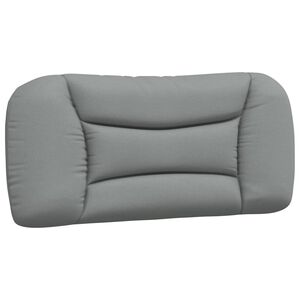 vidaXL Coussin de t&ecirc;te de lit Hvar gris clair 80 cm tissu