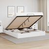 vidaXL Cadre de lit avec matelas avec matelas 2 pcs Blanc PVC