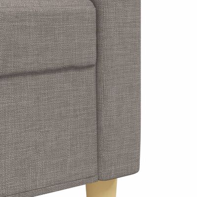 vidaXL Ensemble de canapés 3 pcs taupe tissu